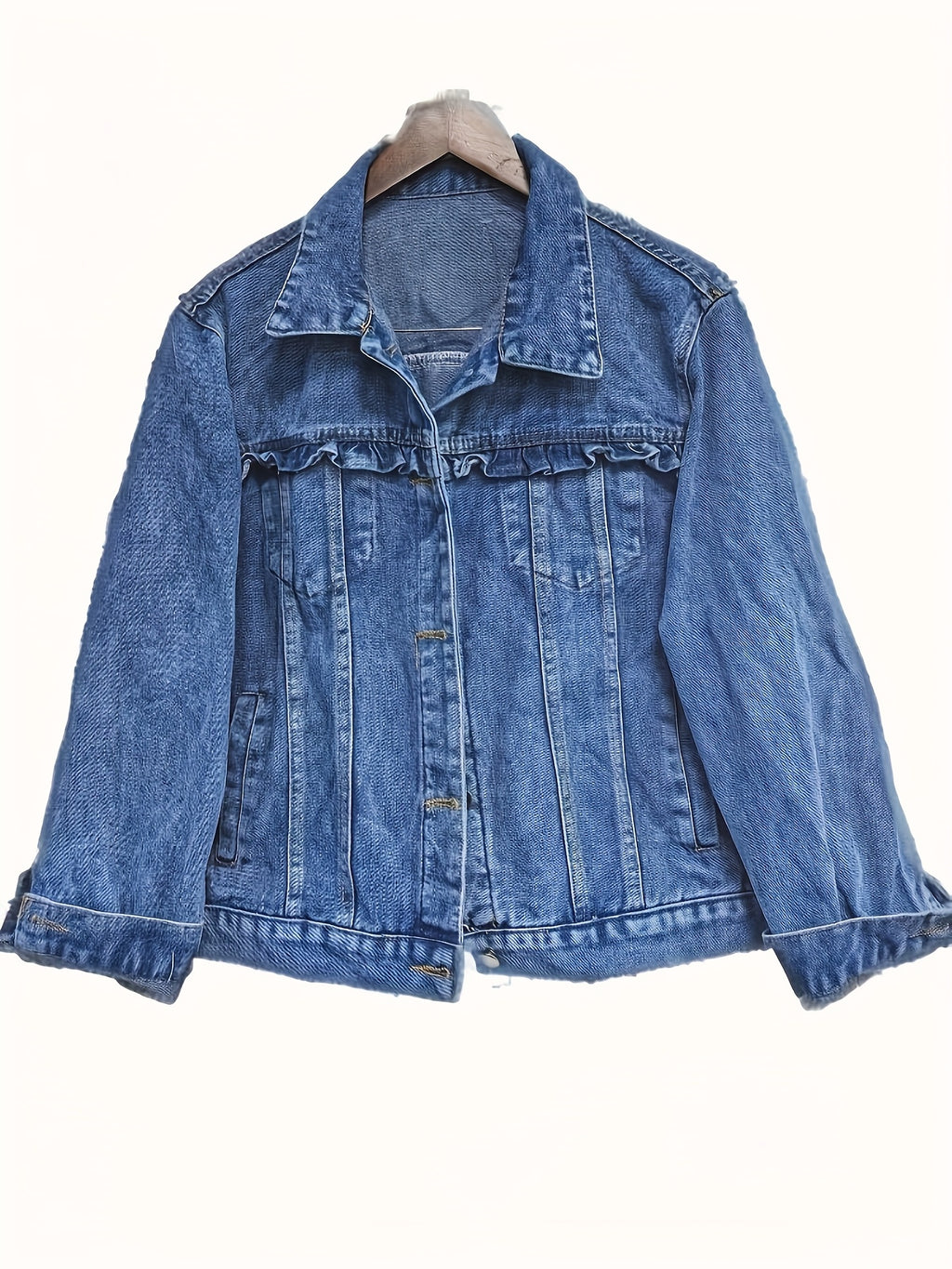 Little Fragrant Wind Denim Jacket for Women, New Spring and Autumn Design Loose Short Style Jacket, Fashionable Top for Petite, Trendy and Versatile Stylish Female Denim Jackets & Coats