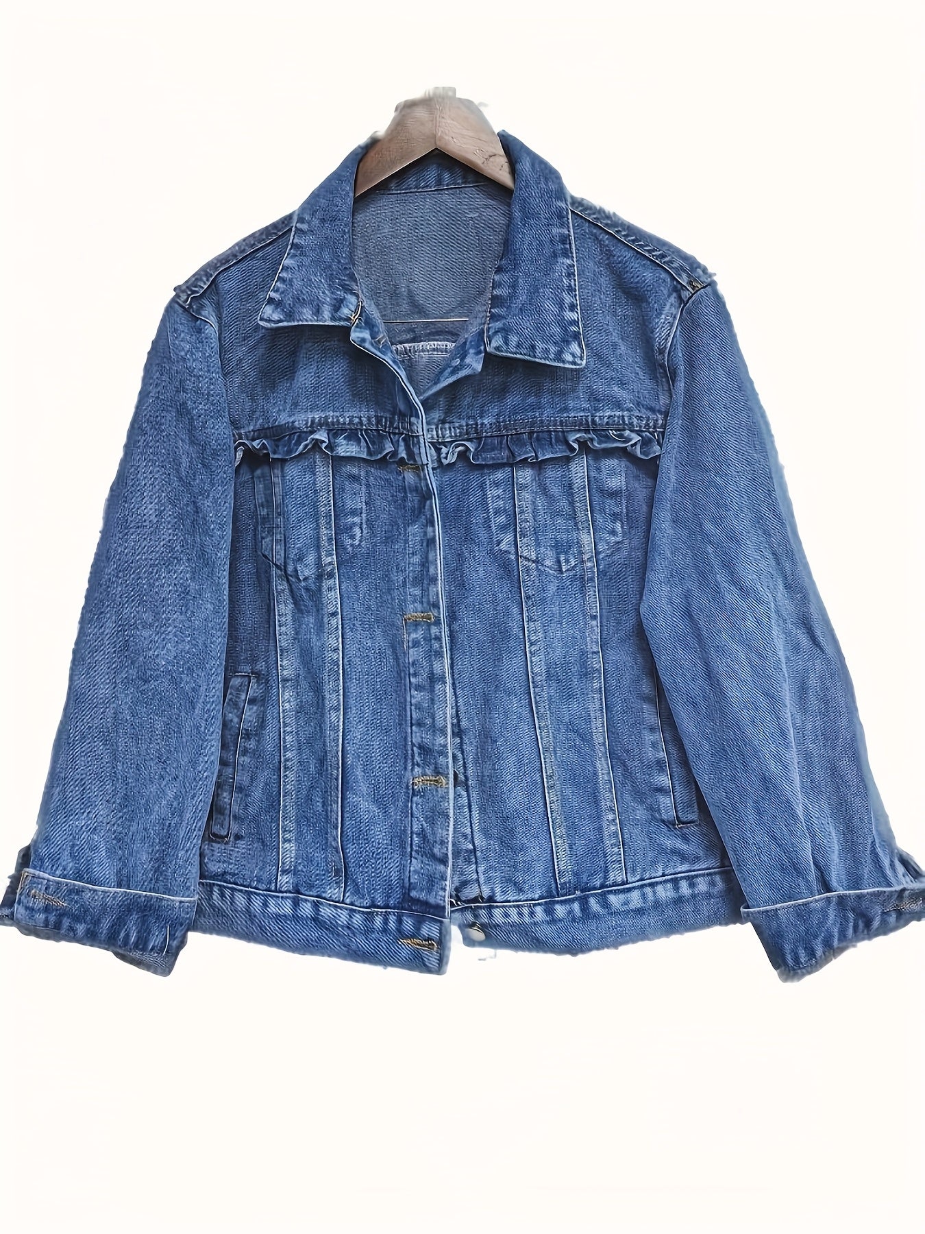 Little Fragrant Wind Denim Jacket for Women, New Spring and Autumn Design Loose Short Style Jacket, Fashionable Top for Petite, Trendy and Versatile Stylish Female Denim Jackets & Coats