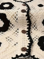 Bohemian Style Versatile Hollow Crochet Vest for Women, Cute Summer V-Neck Outerwear for Vacation Layering.