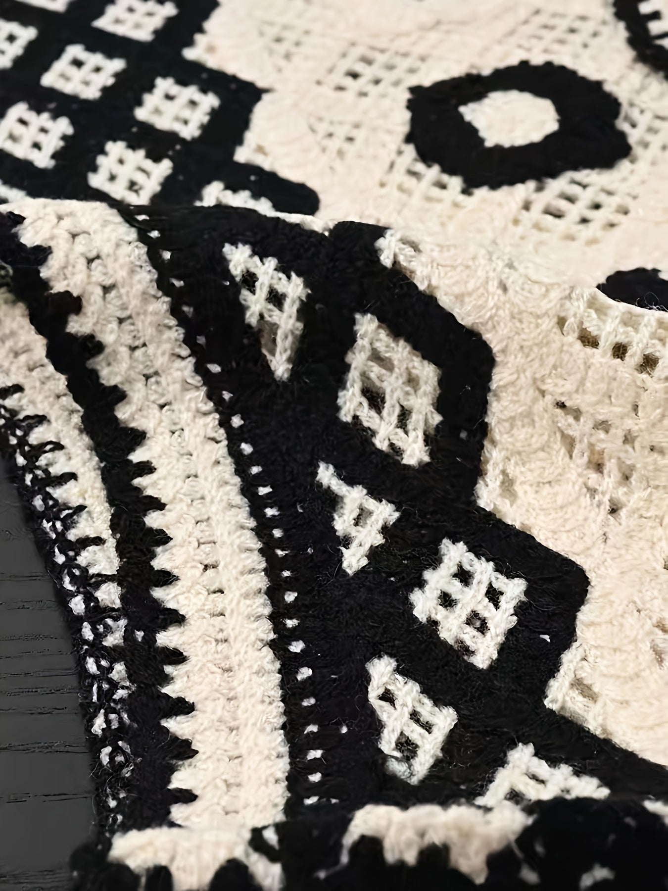 Bohemian Style Versatile Hollow Crochet Vest for Women, Cute Summer V-Neck Outerwear for Vacation Layering.