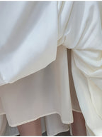 High-Waisted Midi Skirt for Women Summer 2025 New French Style Versatile A-Line Dress