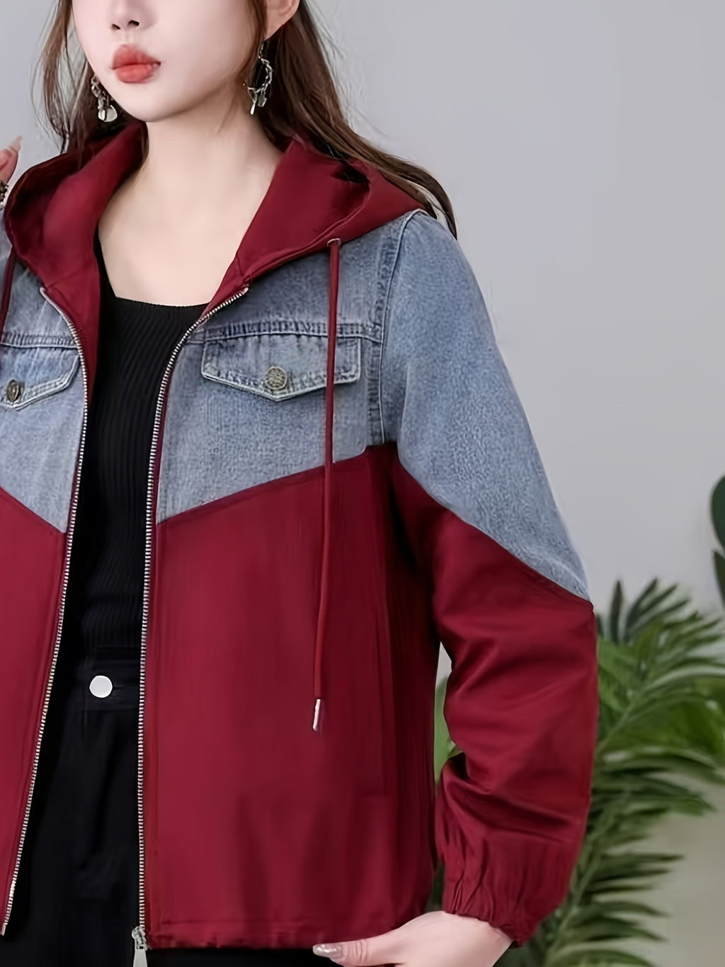 2025 Spring and Autumn New Fashion Loose Casual Hooded Jacket for Women