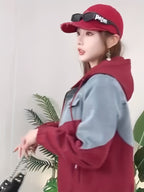 2025 Spring and Autumn New Fashion Loose Casual Hooded Jacket for Women