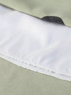 Women's Retro Polka Dot Print Skirt, High-Waisted A-Line Design with Elastic Waistband, Lightweight Polyester Fabric, Green with Black Circles, Casual Spring\u002FSummer Style