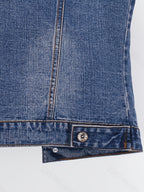 Spring-Summer Loose Korean Style Trendy Casual Sleeveless Short Jacket with Detachable Hoodie, Versatile Single-Breasted Cardigan