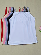 Six-piece Set Women's Strapless Contrast Lace Patchwork Vest Women's Bottoming Outerwear Sleeveless Top Vest Strapless Women's Inner Vest