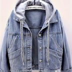 Women'S Casual Denim Jacket with \