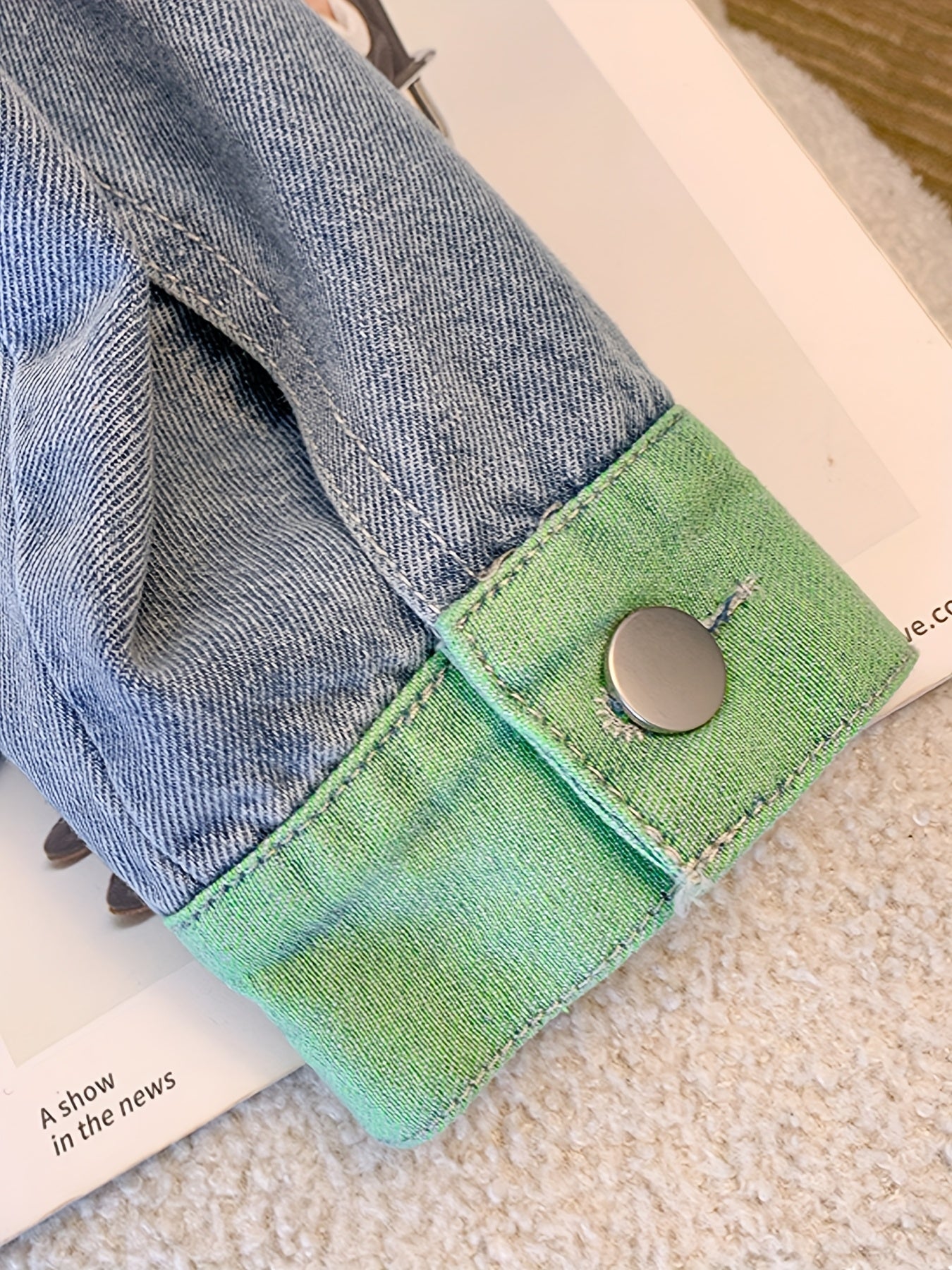 Women's Casual Jacket with Unique Design 2025 Spring\u002FSummer New Single-Breasted Button-Up Small Fresh Color Block Patchwork Loose-Fit Versatile Retro Women's Blazer